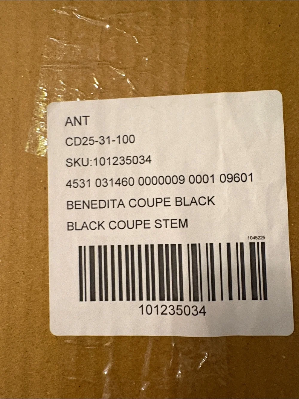 Anthropologie Benedita Bow Coupe Glass New in Box